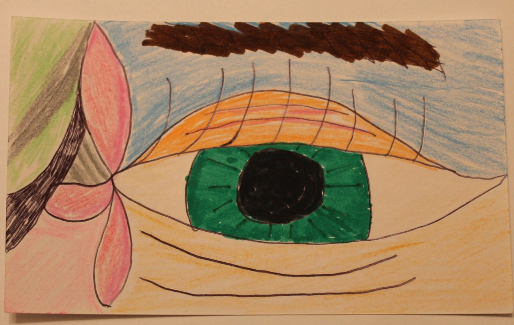 image of a green eye